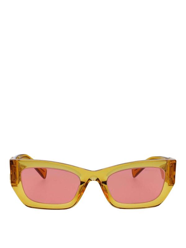 Miu Miu Lunettes De Soleil - Orange