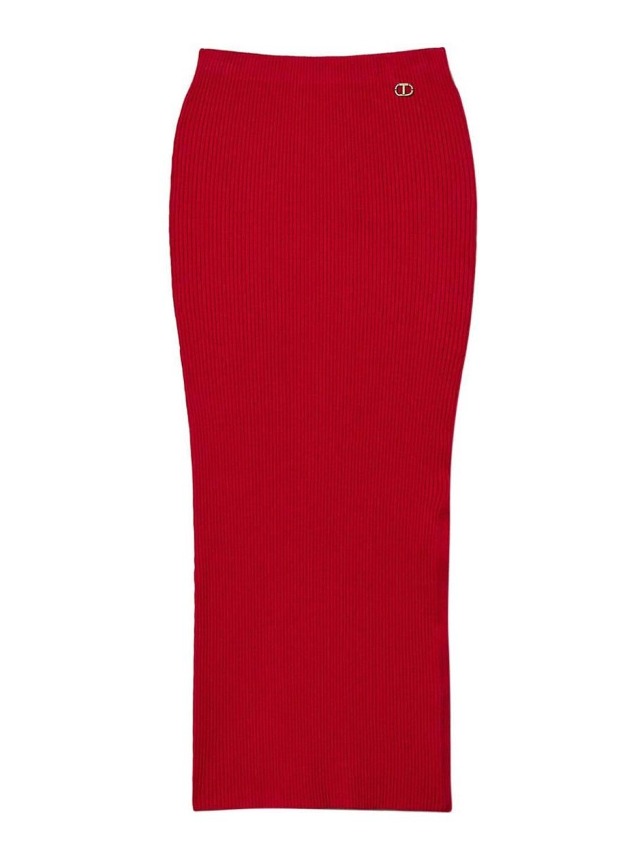 Twinset Jean Droit - Rouge
