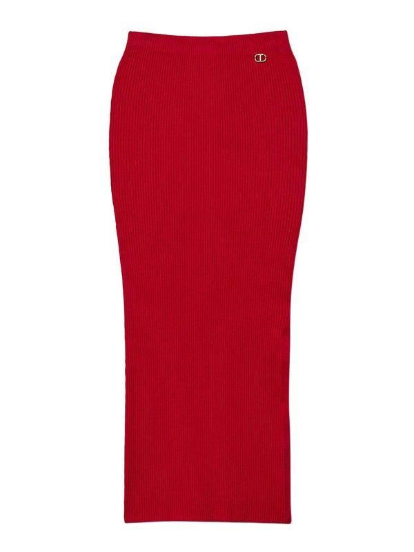 Twinset Jean Droit - Rouge
