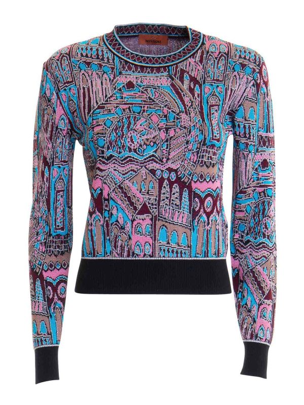 Missoni Pull Col Rond - Multicolore