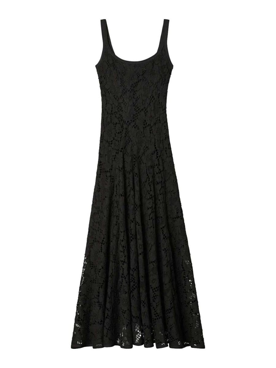 Tory Burch Robe Au Genou - Noir