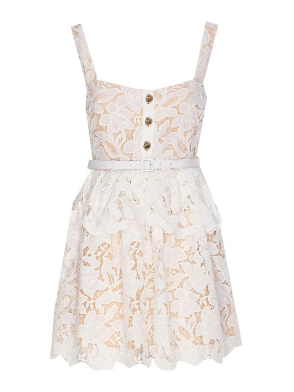 Self Portrait Robe Courte - Blanc