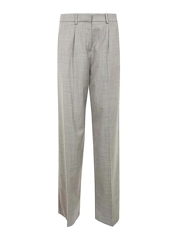 Magda Butrym Pantalons Décontractés - Gris