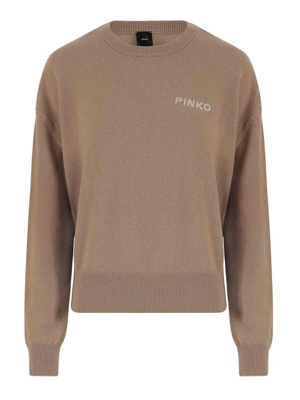 Pinko Pull Col Bateau - Beige