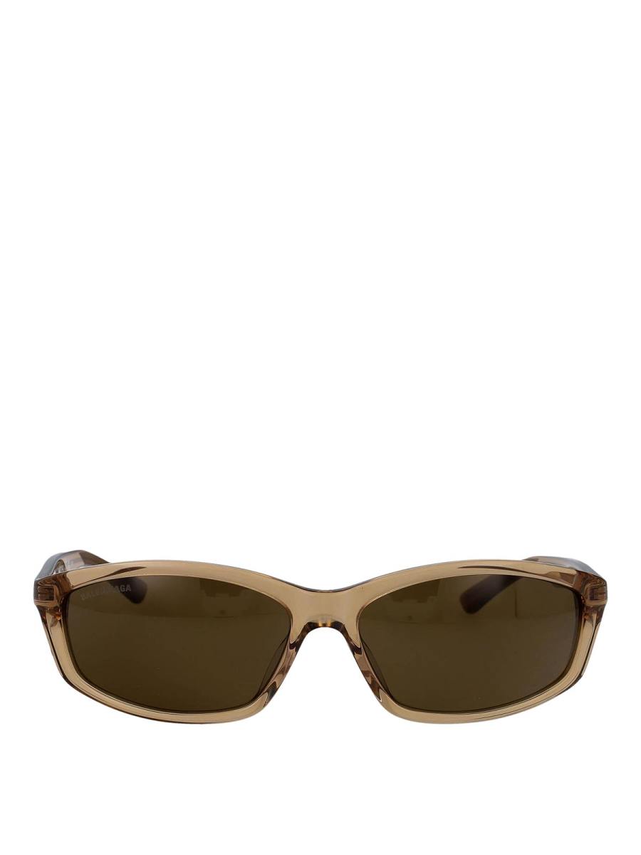 Balenciaga Lunettes De Soleil - Marron