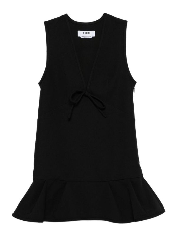 M. S.G. M. Robe Au Genou - Noir