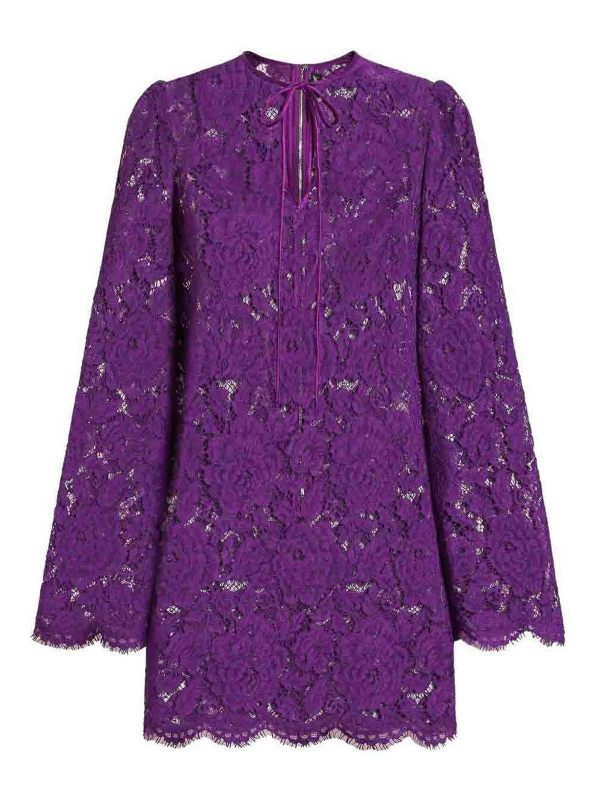 Dolce & Gabbana Robe Courte - Violet