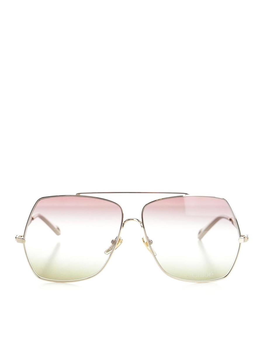 Chloe' Lunettes De Soleil - Or