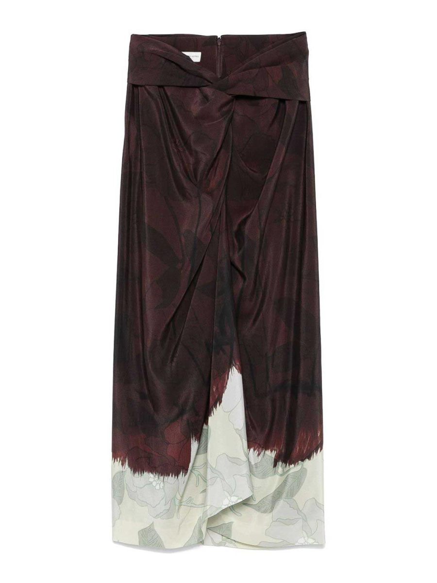 Dries Van Noten Jupe Midi - Blanc