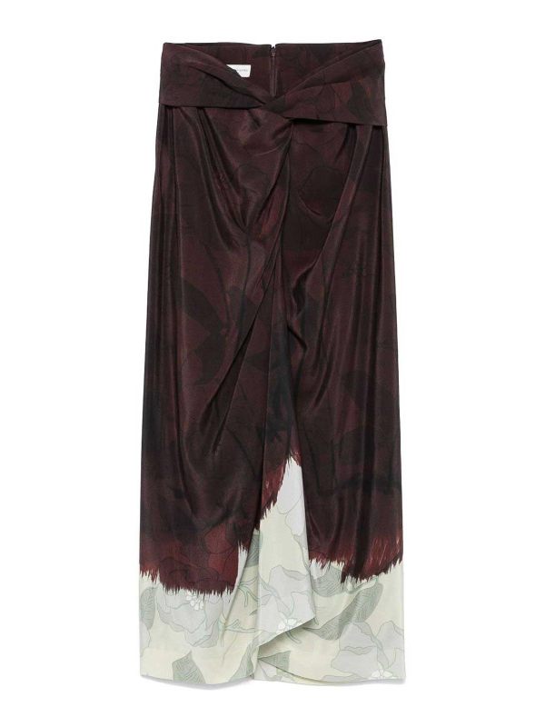 Dries Van Noten Jupe Midi - Blanc