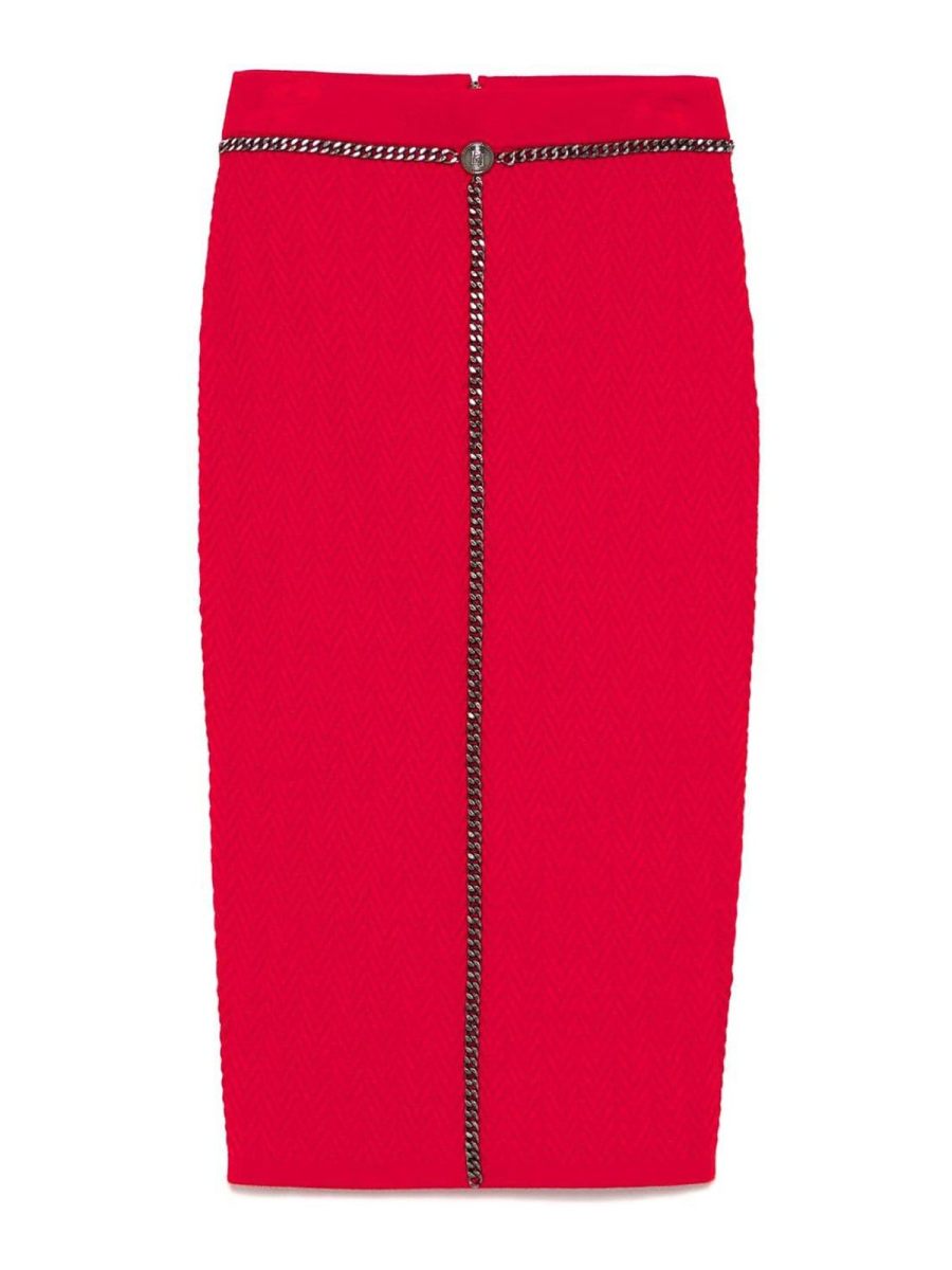 Elisabetta Franchi Jupe Midi - Rouge