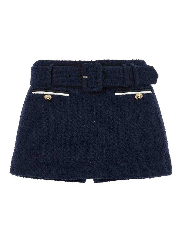 Self Portrait Robe Courte - Bleu