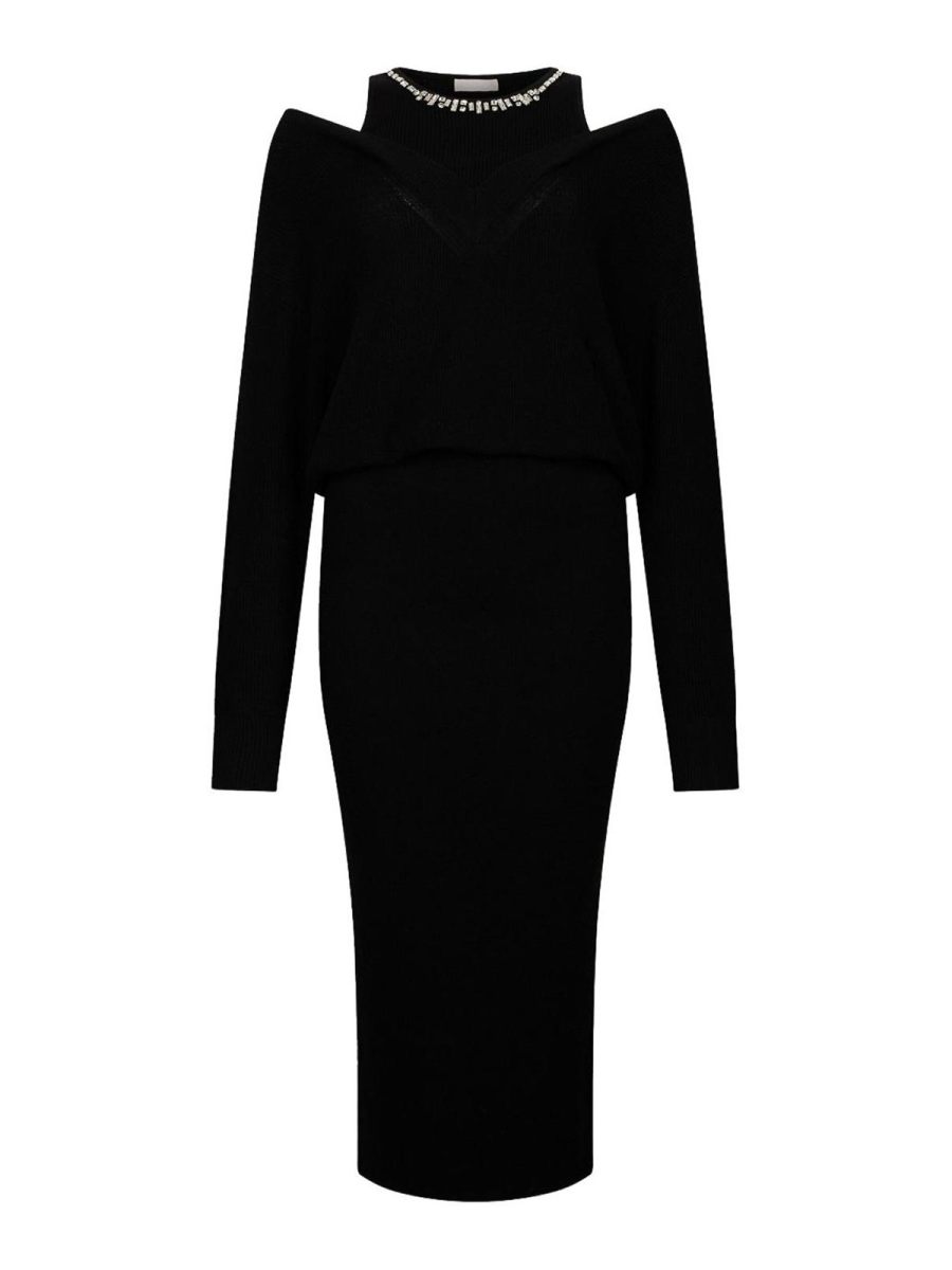Liu Jo Robe Au Genou - Noir