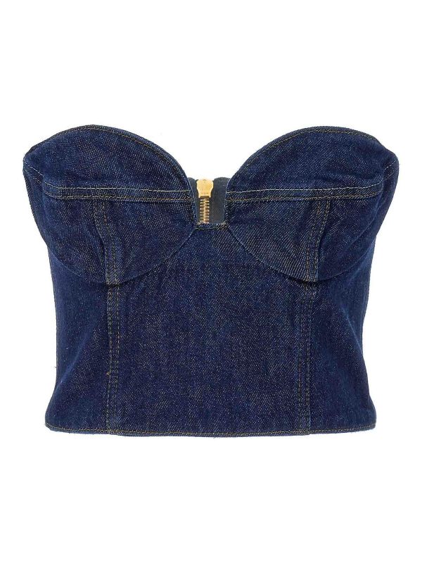 Magda Butrym Top - Bleu