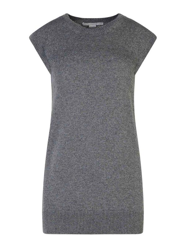Stella Mccartney Pull Col Rond - Gris