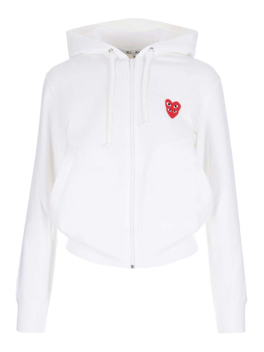 Comme des Garçons Play Sweat-Shirts - Blanc