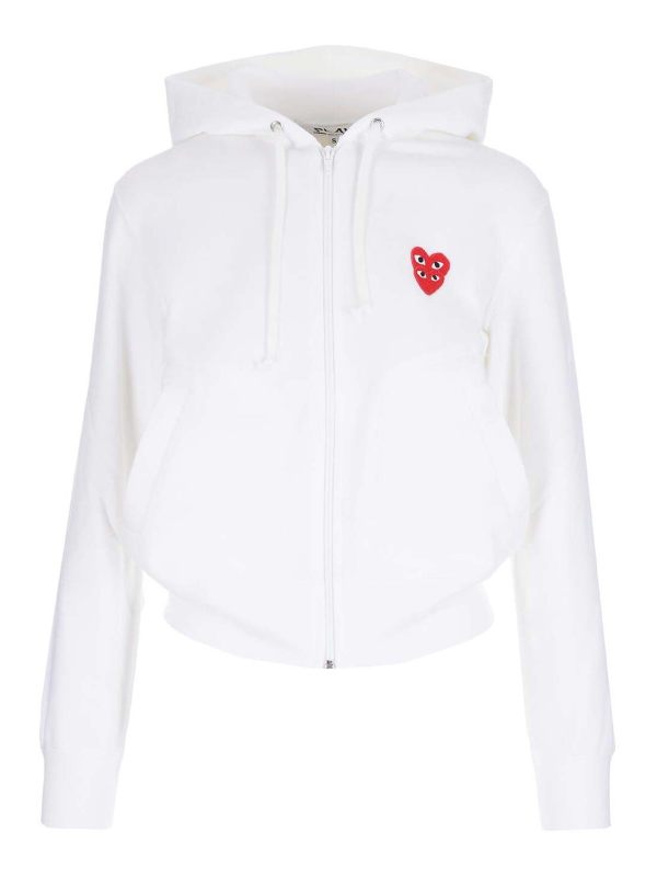 Comme des Garçons Play Sweat-Shirts - Blanc