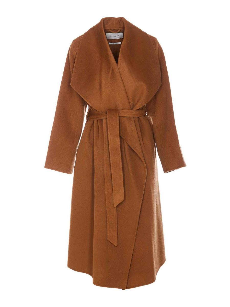 Ivy Oak Manteau Court - Marron