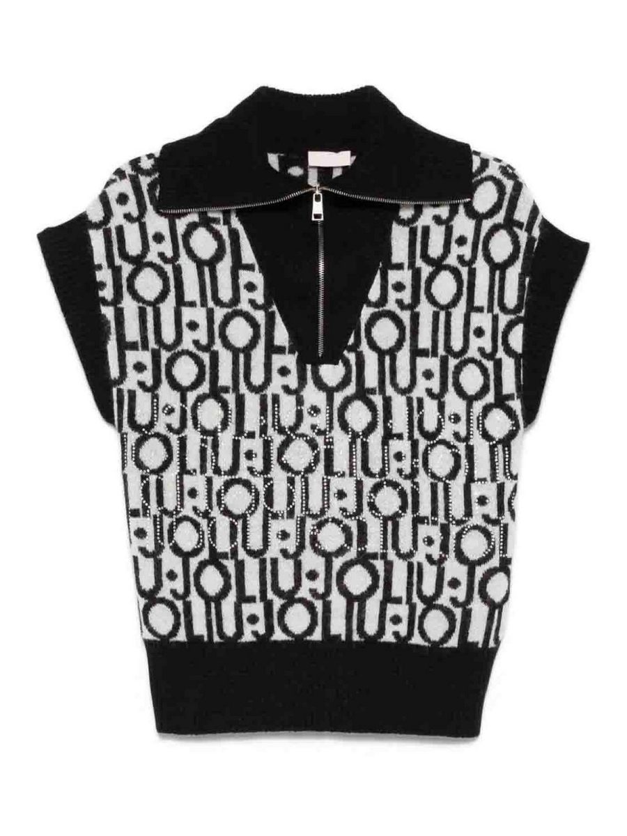 Liu Jo Pull Col Rond - Noir