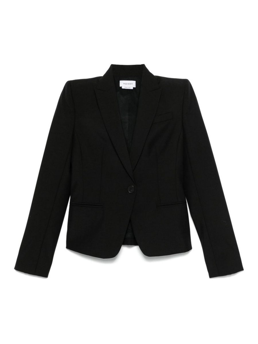 Alexander Mcqueen Pull Col Rond - Noir