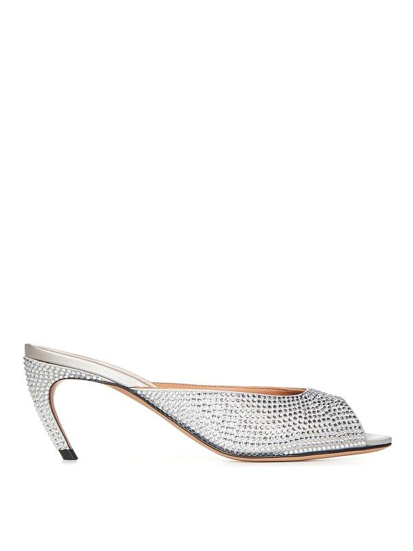 The Attico Mules - Argent