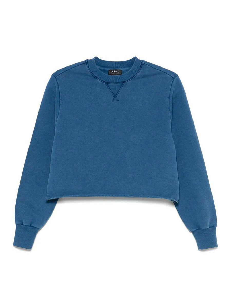 A. P.C. Pull Col Rond - Bleu Foncé