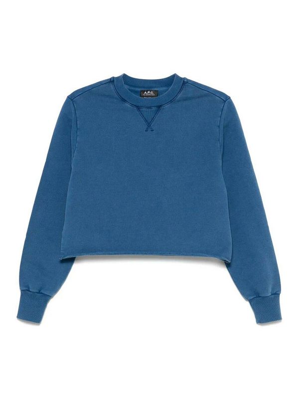 A. P.C. Pull Col Rond - Bleu Foncé