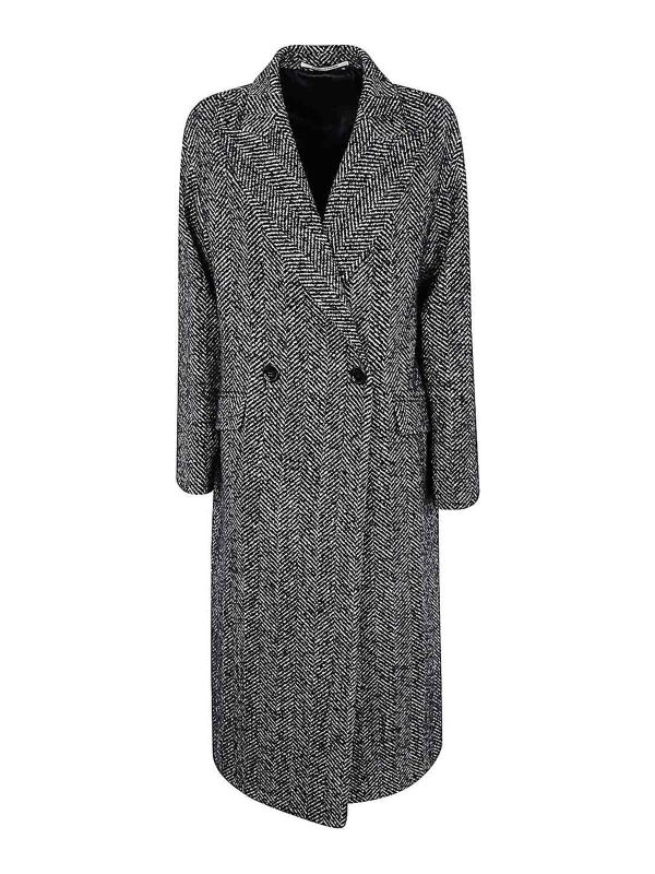Tagliatore Manteau Au Genou - Noir