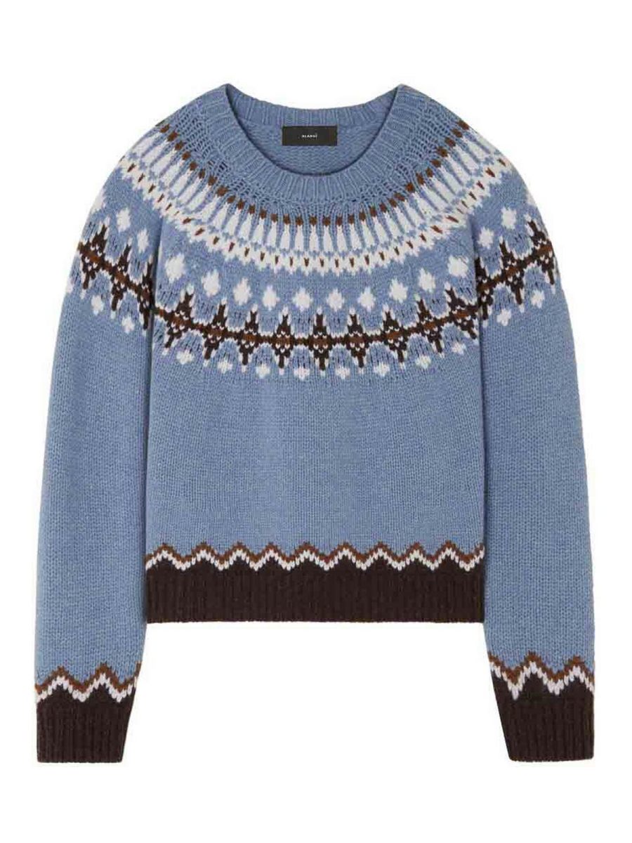 Alanui Pull Col Rond - Bleu