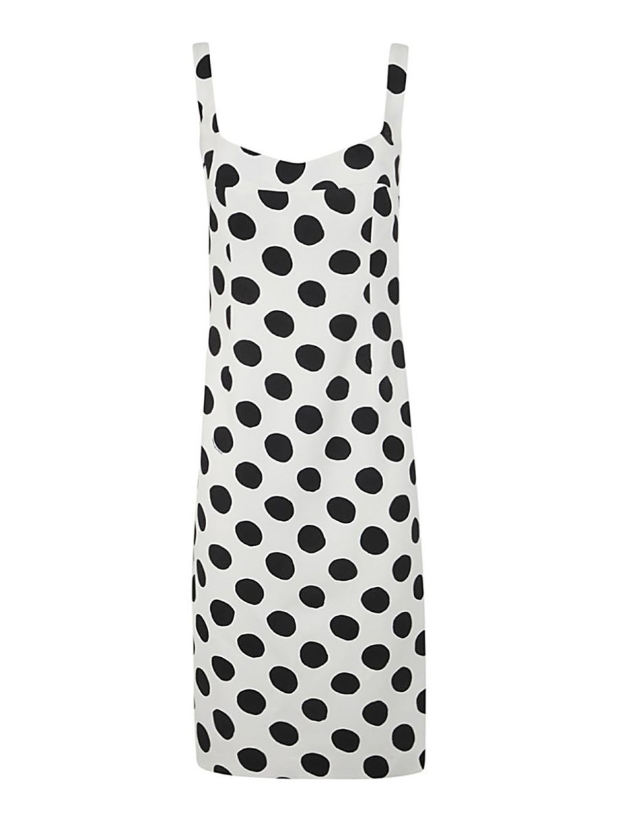 Marni Robe Au Genou - Blanc