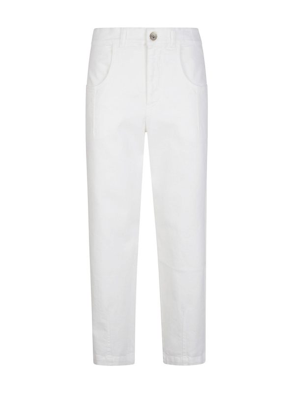 Eleventy Pantalons Décontractés - Blanc