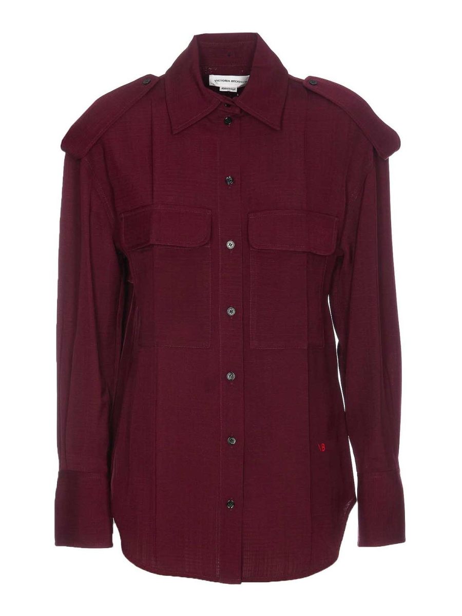 Victoria Beckham Chemise - Rouge