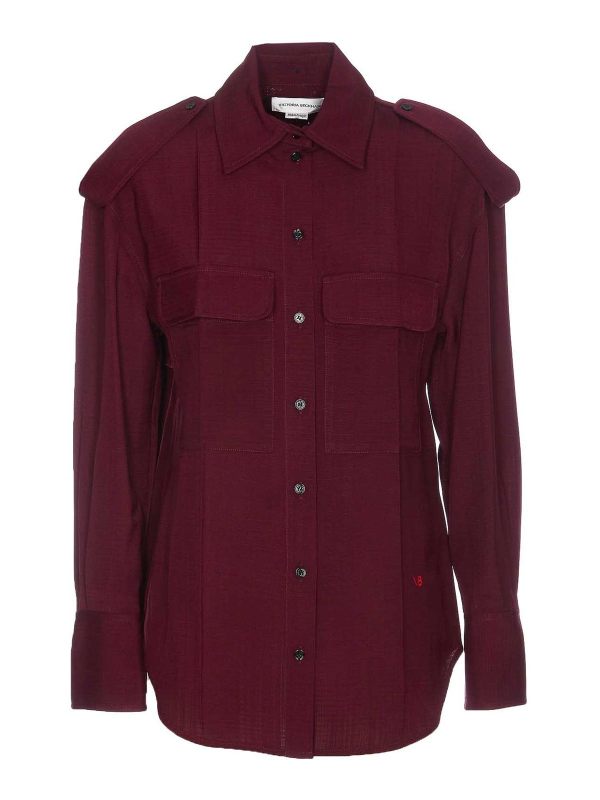 Victoria Beckham Chemise - Rouge
