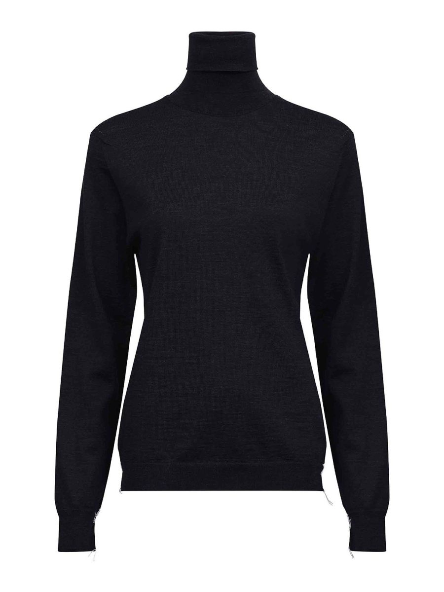 Maison Margiela Pull Col Rond - Noir