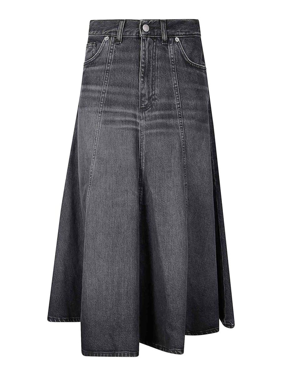 Haikure Jupe Midi - Noir