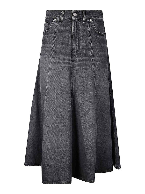 Haikure Jupe Midi - Noir