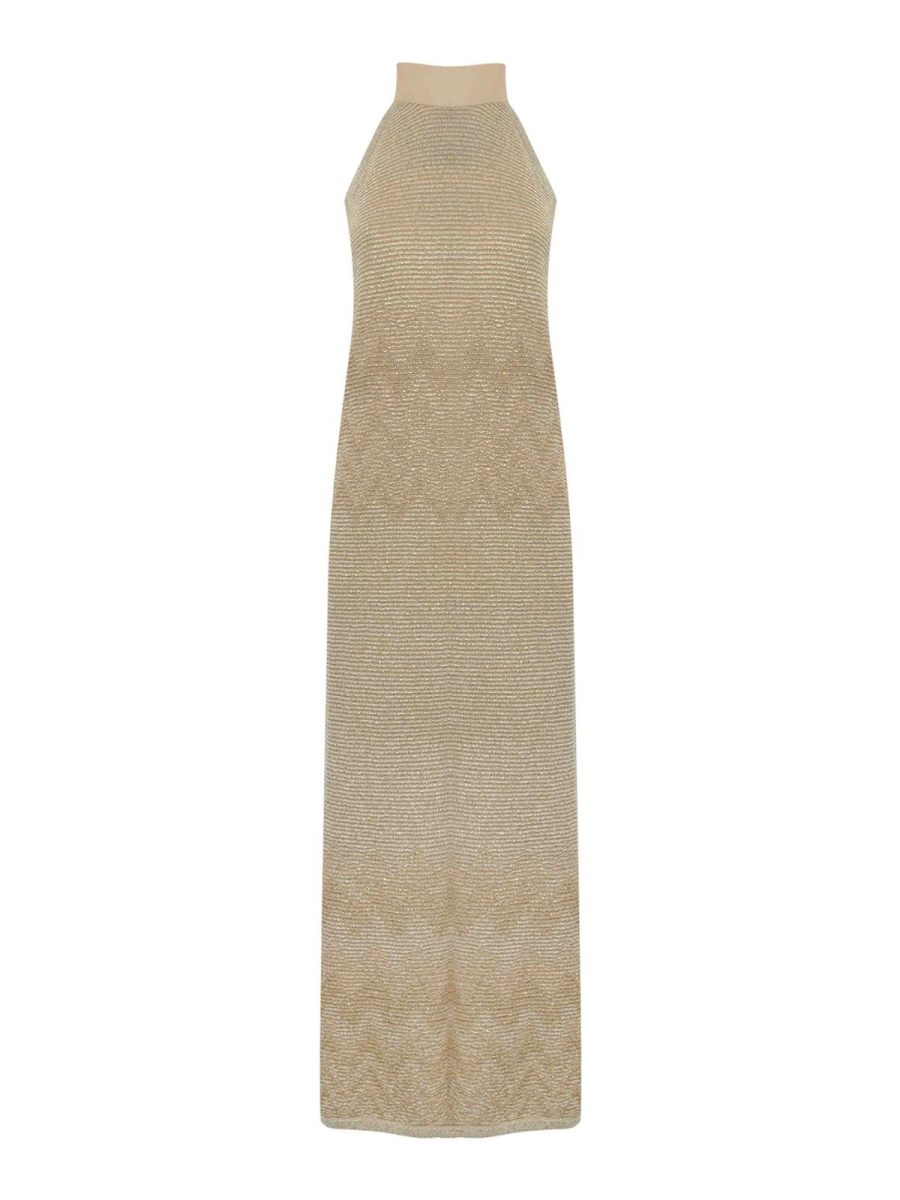 D. Exterior Robe Au Genou - Blanc