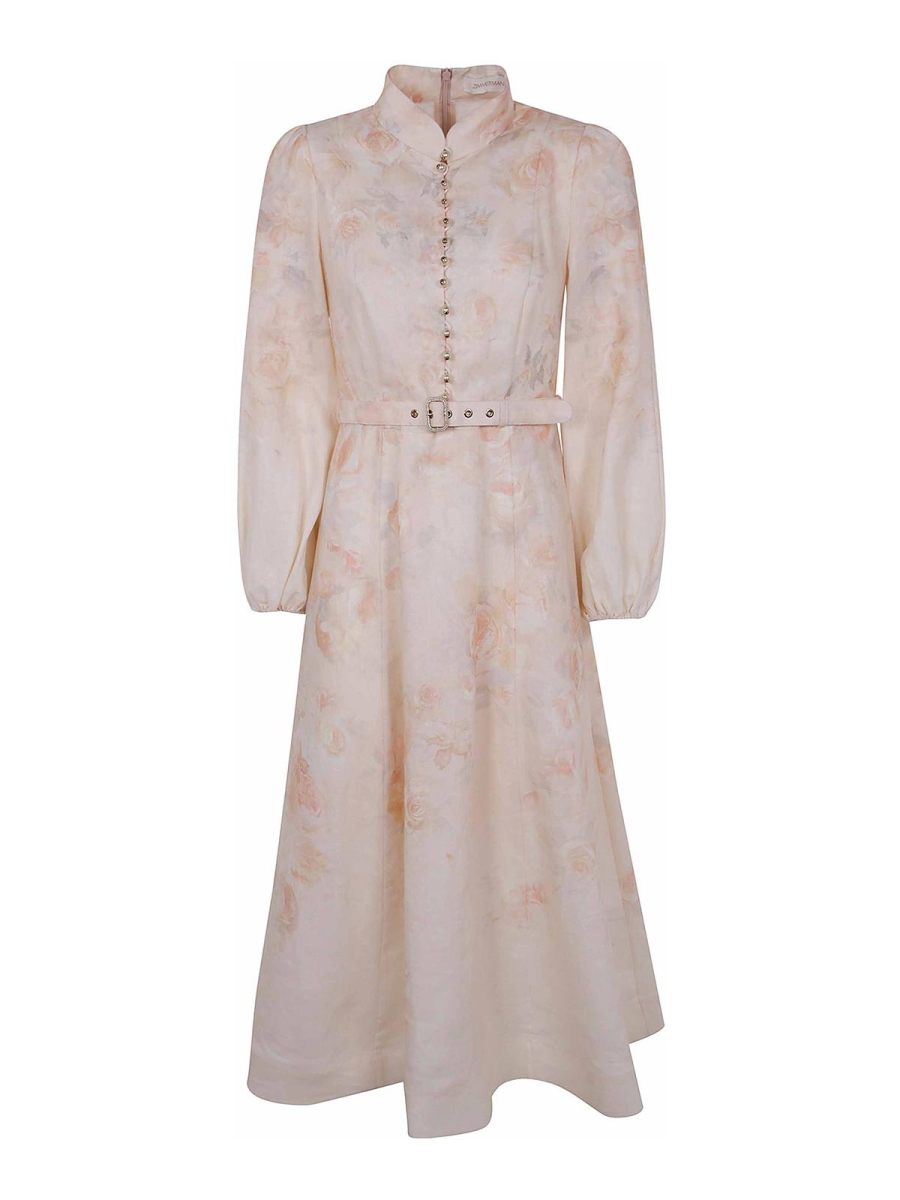 Zimmermann Maxi Robe - Rose