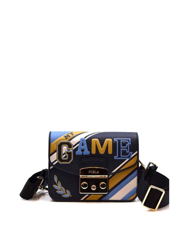 Furla Sac Porté Épaule - Bleu Foncé