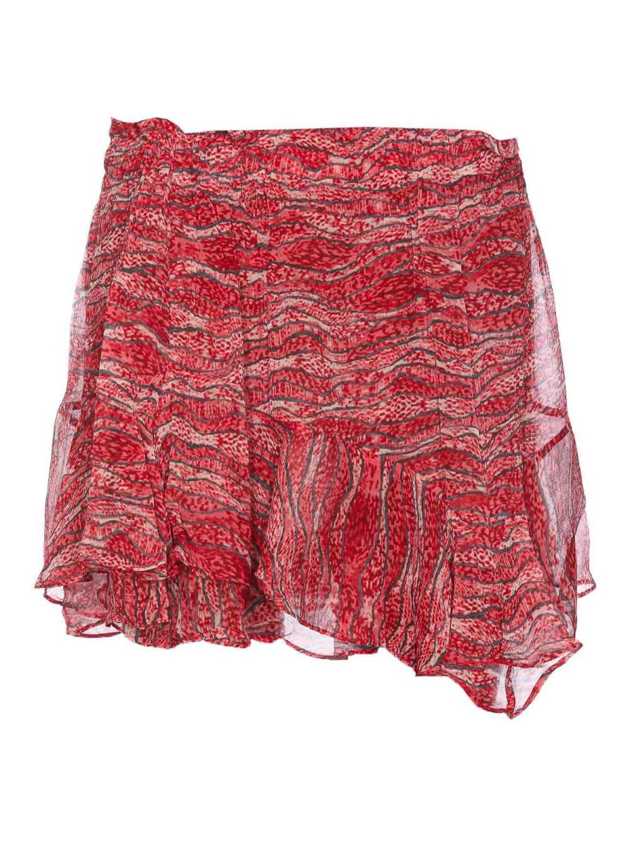 Isabel Marant Etoile Jupe Midi - Rouge