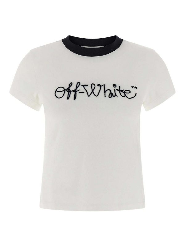 Off-White T-Shirt - Bleu