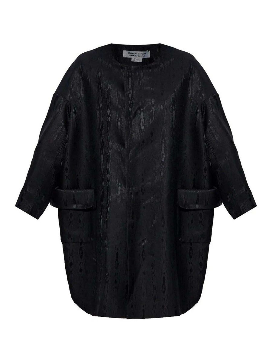 Comme Des Garcons Manteau Court - Noir