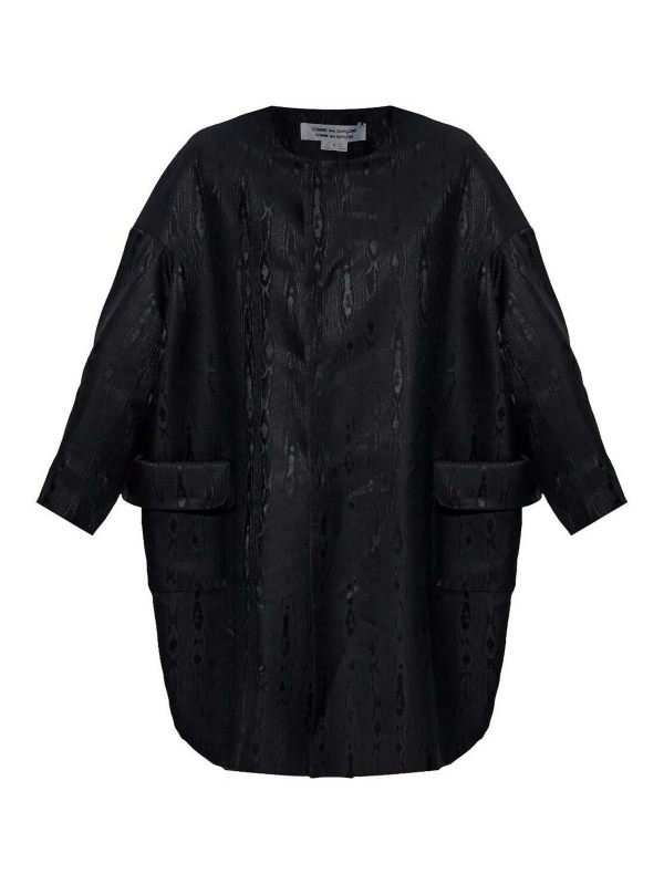 Comme Des Garcons Manteau Court - Noir