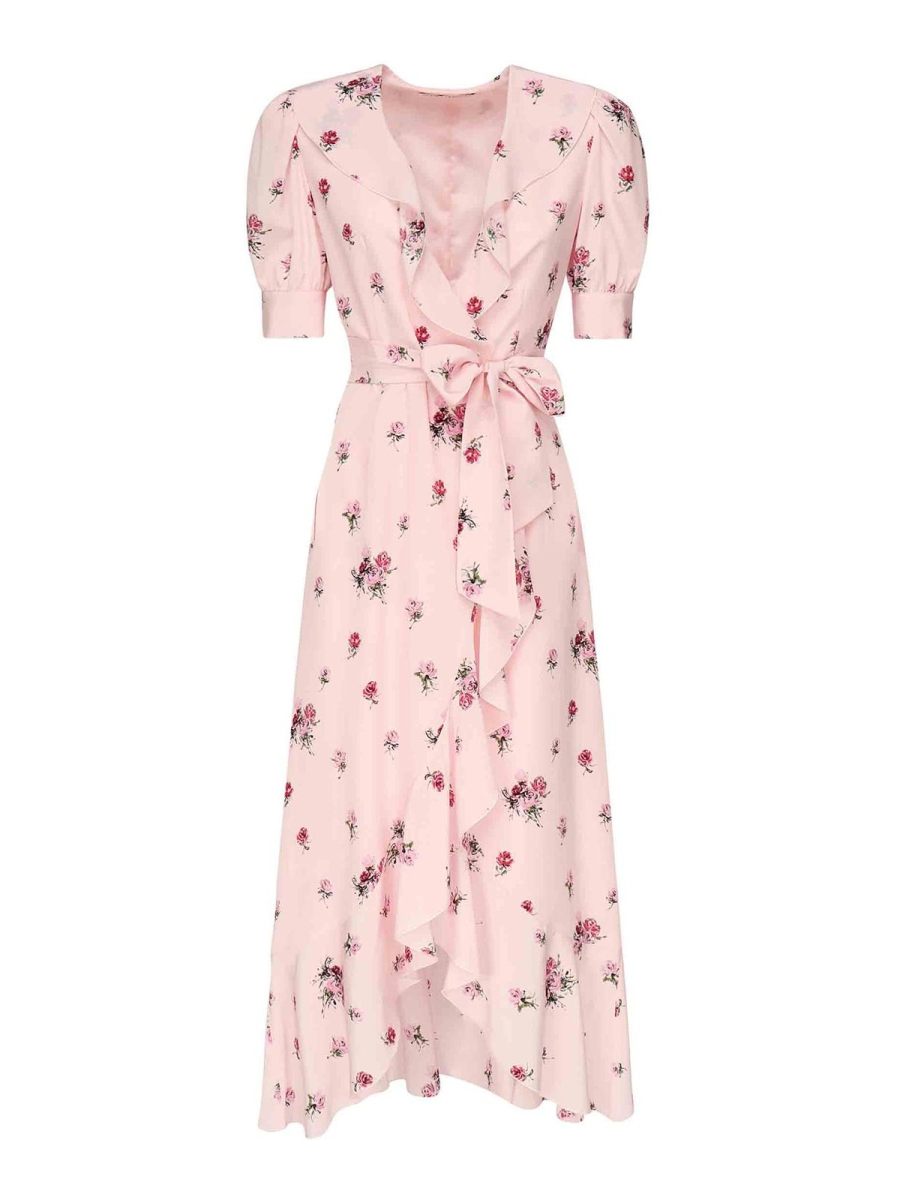 Alessandra Rich Robe Au Genou - Couleur Chair
