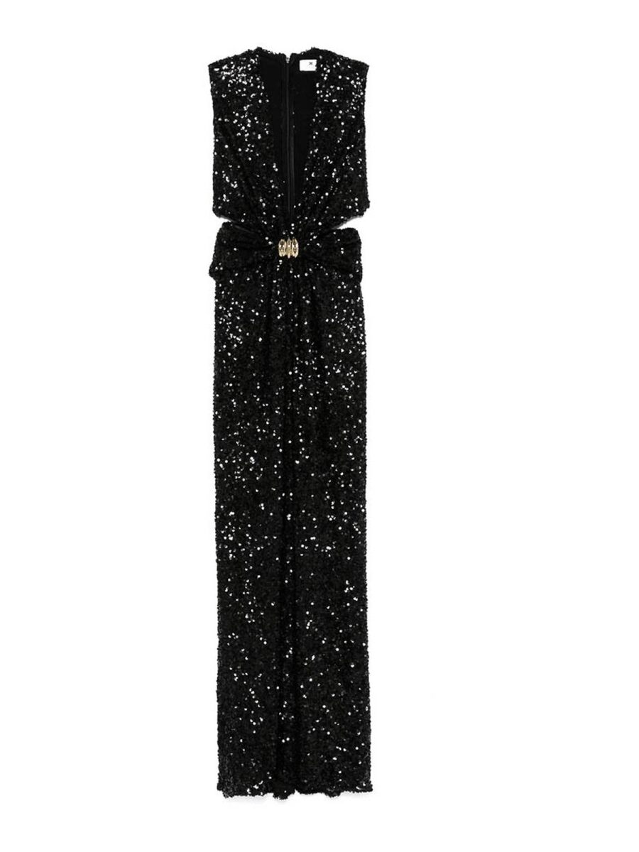 Elisabetta Franchi Robe Au Genou - Noir