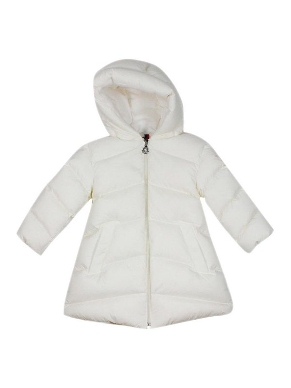 Moncler Jr Manteau Court - Blanc
