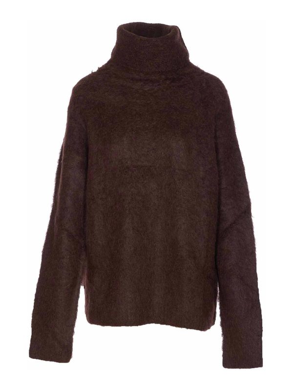 Uma Wang Pull Col Rond - Marron