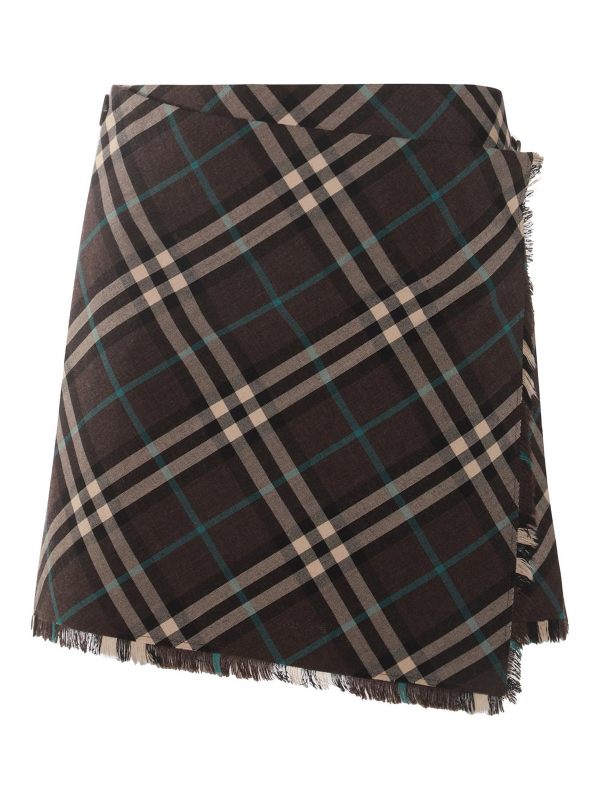 Burberry Jupe Midi - Noir