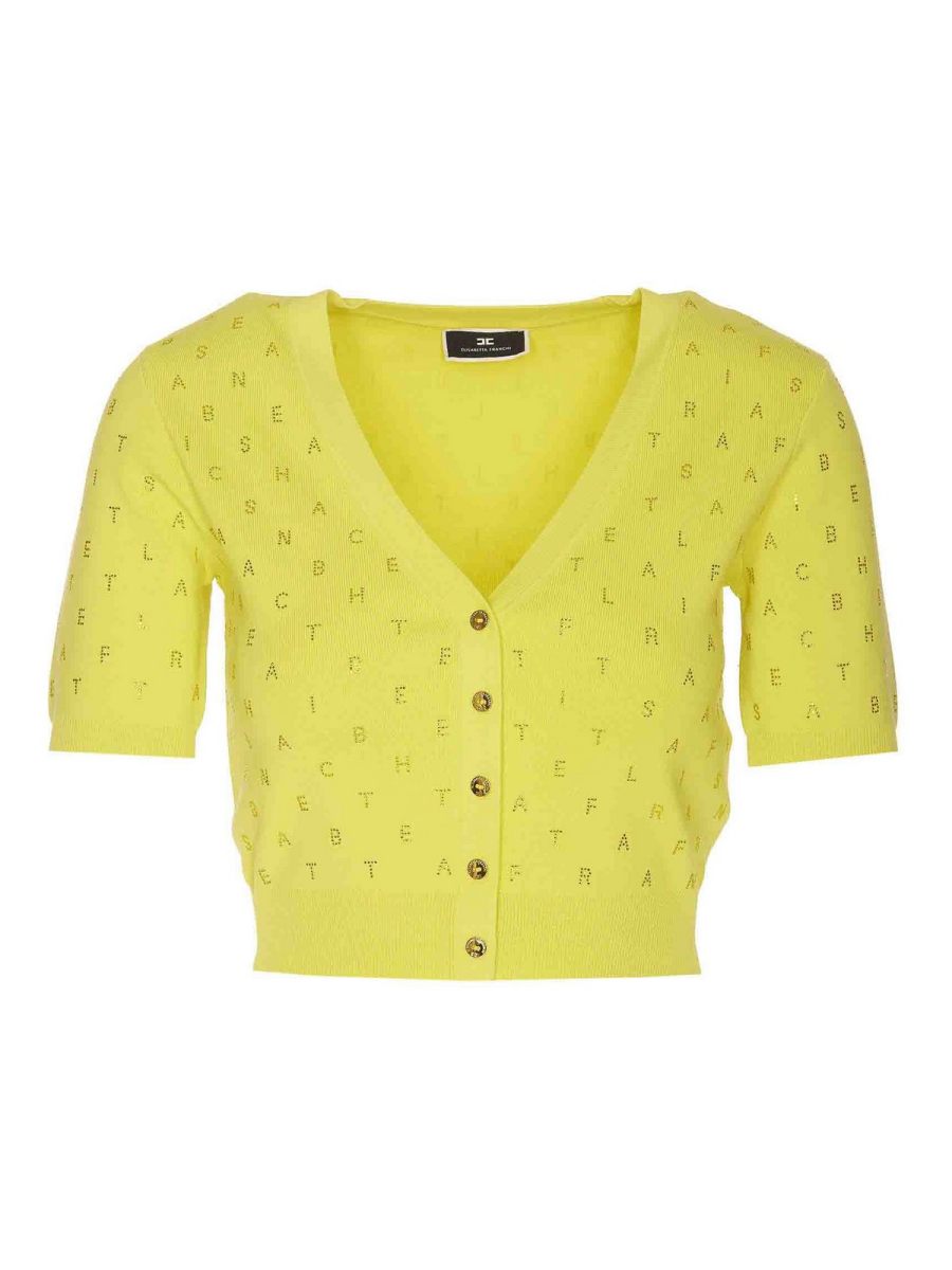 Elisabetta Franchi Cardigan - Jaune
