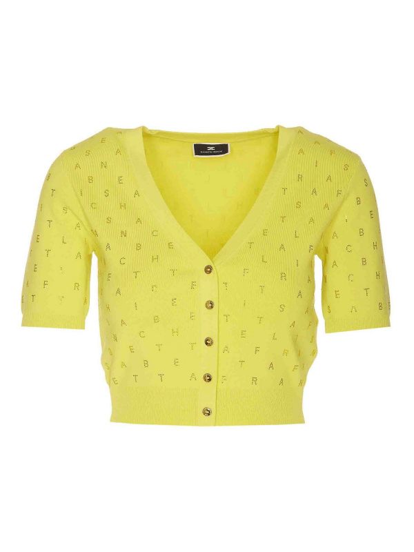 Elisabetta Franchi Cardigan - Jaune